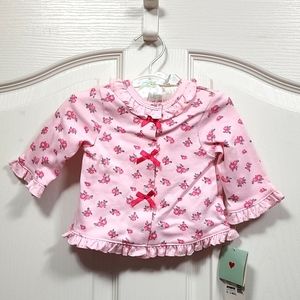 First Hugs Long sleeved baby girls top NWT